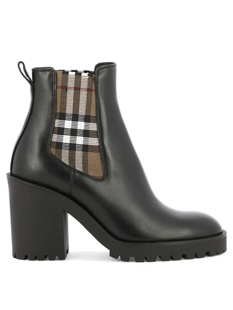 burberry over the knee riding boots|burberry check panel ankle boots.